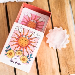 Porte Bonheur Soleil en Quartz Rose