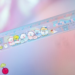 Règle 15cm Sumikko Gurashi  - Shirokuma visite sa famille