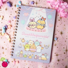 Carnet à spirales Sumikko Gurashi - Ebi Idol - Mauve