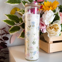 Grande bougie Fleurs sauvages
