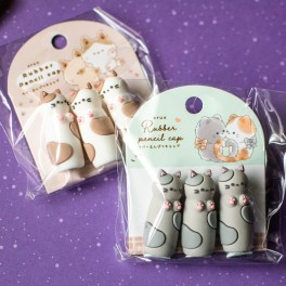 Bouchons pour crayons 3D - Asobo Neko