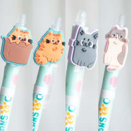 Stylo effa&ccedil;able Chats Mignons