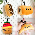 Porte-clé peluche - Boulangerie kawaii