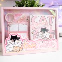 Coffret Scrap & Papeterie - Chat Kawaii